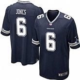 Nike Men & Women & Youth Cowboys #6 Jones Navy Blue Team Color Game Jersey,baseball caps,new era cap wholesale,wholesale hats
